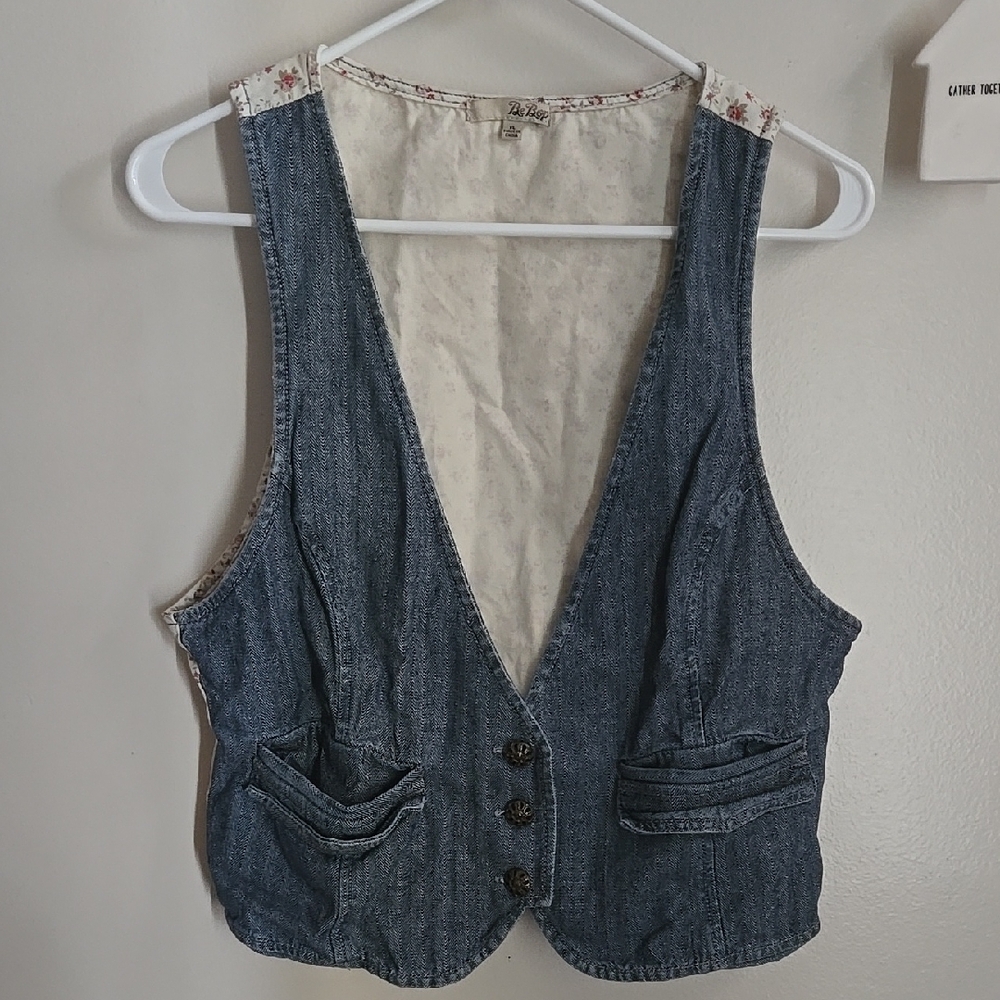BeBop Denim With Floral Vest